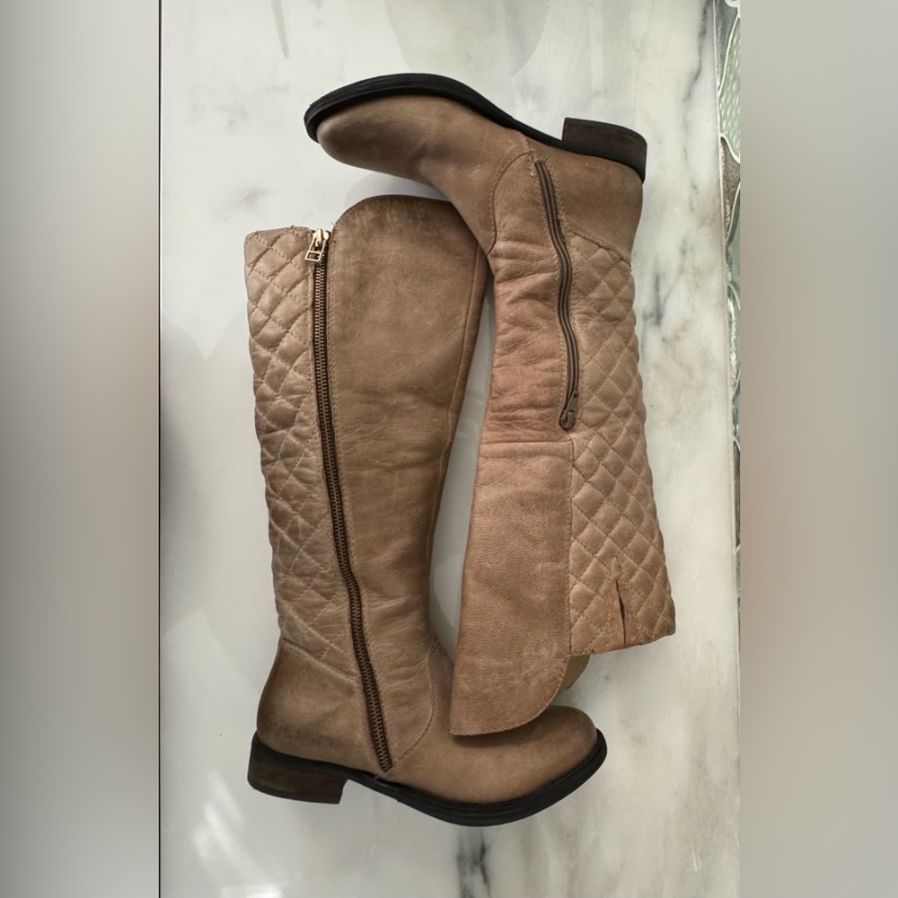 Steve Madden Tan Over the Knee Boots